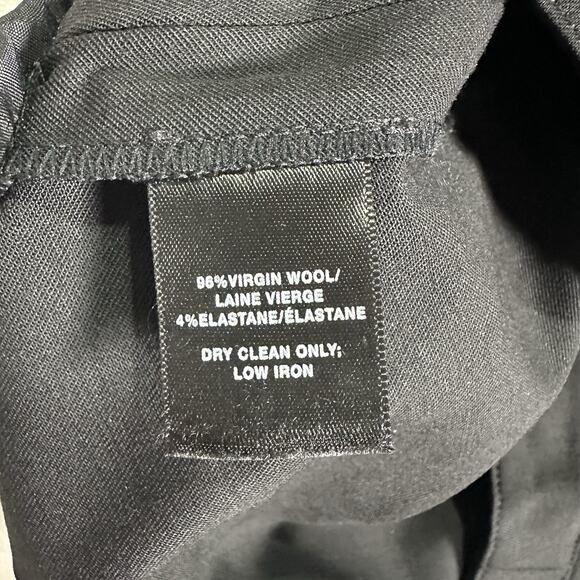 Lafayette 148 NY Bleecker Pants Black Slim Leg Trouser Business Women's Size 8 - Picture 5 of 7